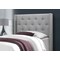 Monarch Specialties Bed, Twin Size, Platform, Teen, Frame, Upholstered, Velvet, Wood Legs, Grey, Transitional I 5984T - alternate 2